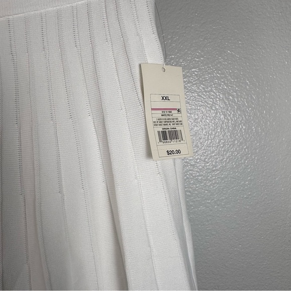 A New Day Women’s Elegant White Pleated Skirt Size XXL - Picture 4 of 7